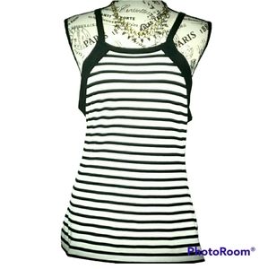 SIMZA Striped Halter-Cut Cami